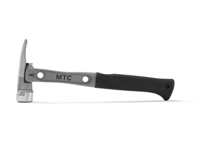 14" Titanium Handle D Nose Milled Face Black Curved Grip