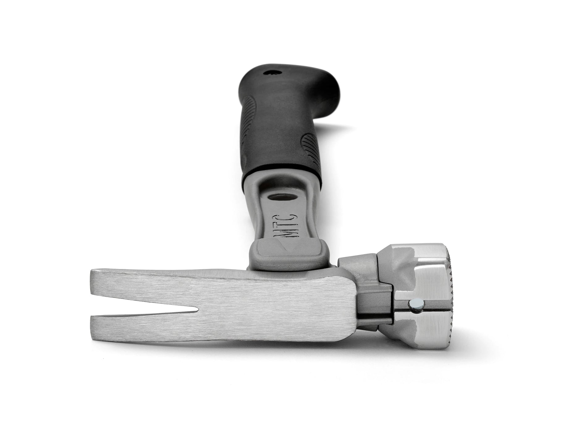 14" Titanium Handle D Nose Milled Face Black Curved Grip