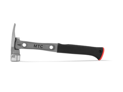 14" Titanium Handle D Nose Milled Face Red Curved Grip