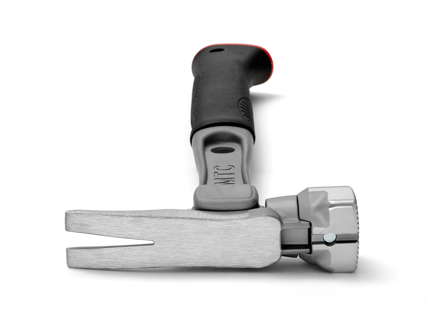 14" Titanium Handle D Nose Milled Face Red Curved Grip