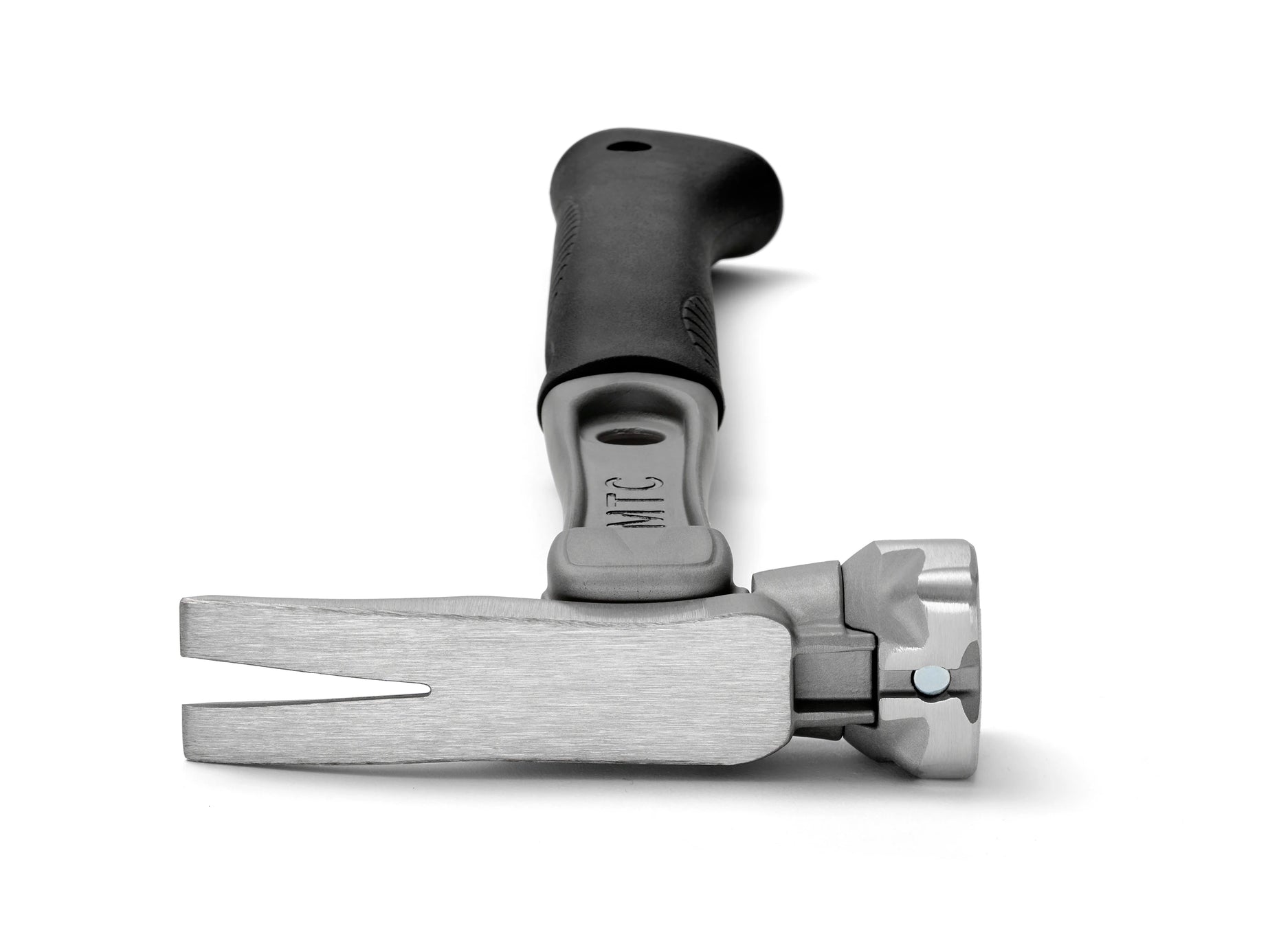 14" Titanium Handle D Nose Smooth Face Black Curved Grip