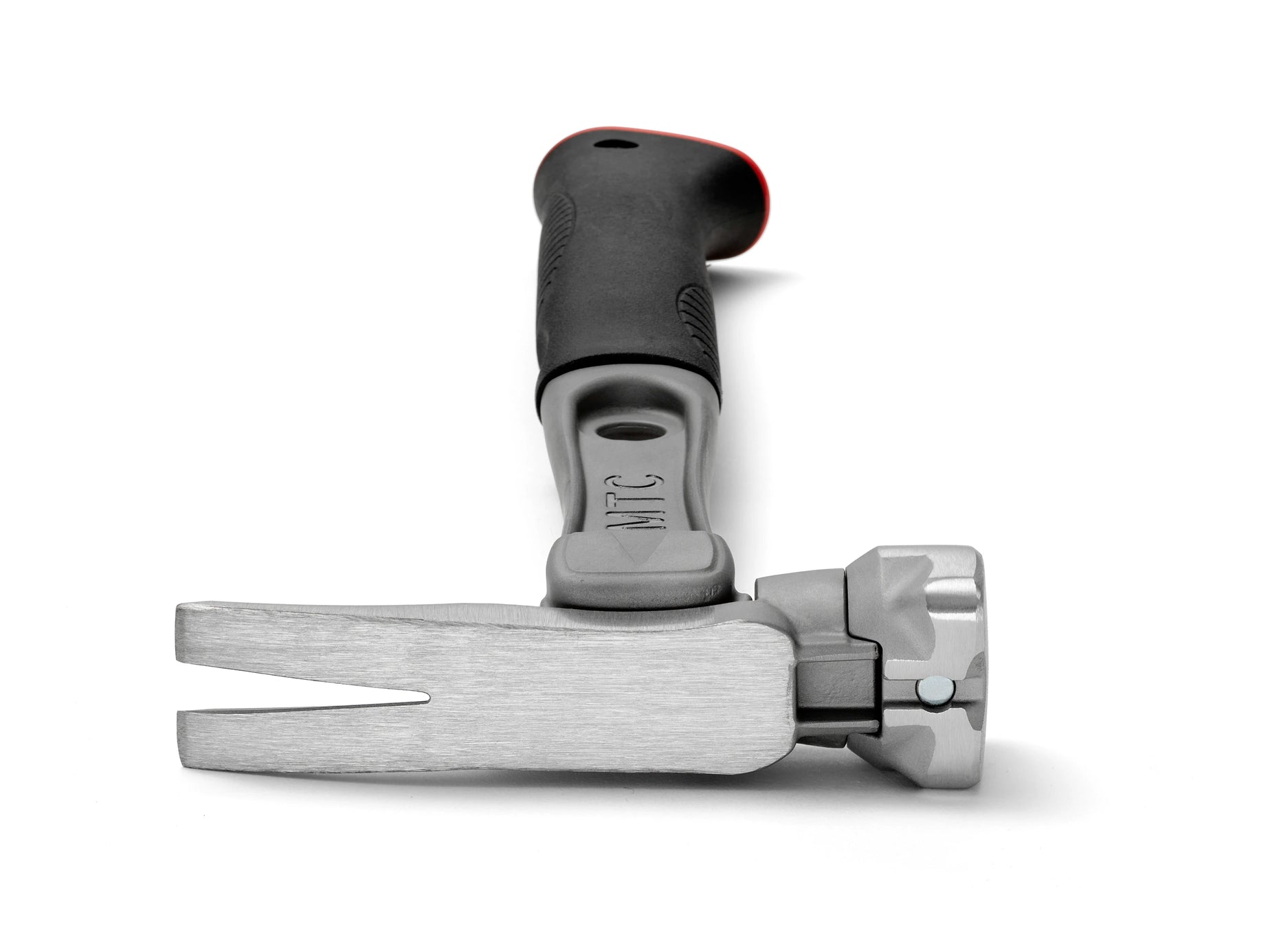 14" Titanium Handle D Nose Smooth Face Red Curved Grip