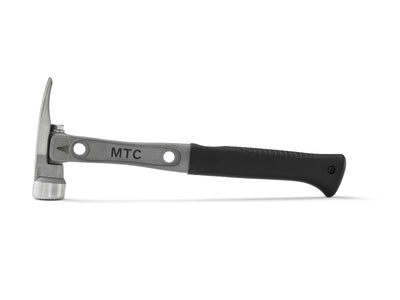 14" Titanium Handle O Nose Milled Face Black Curved Grip
