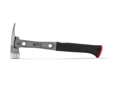 14" Titanium Handle O Nose Milled Face Red Curved Grip