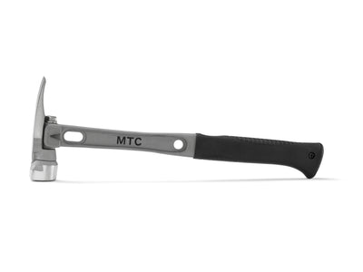 16" Titanium Handle D Nose Milled Face Black Curved Grip