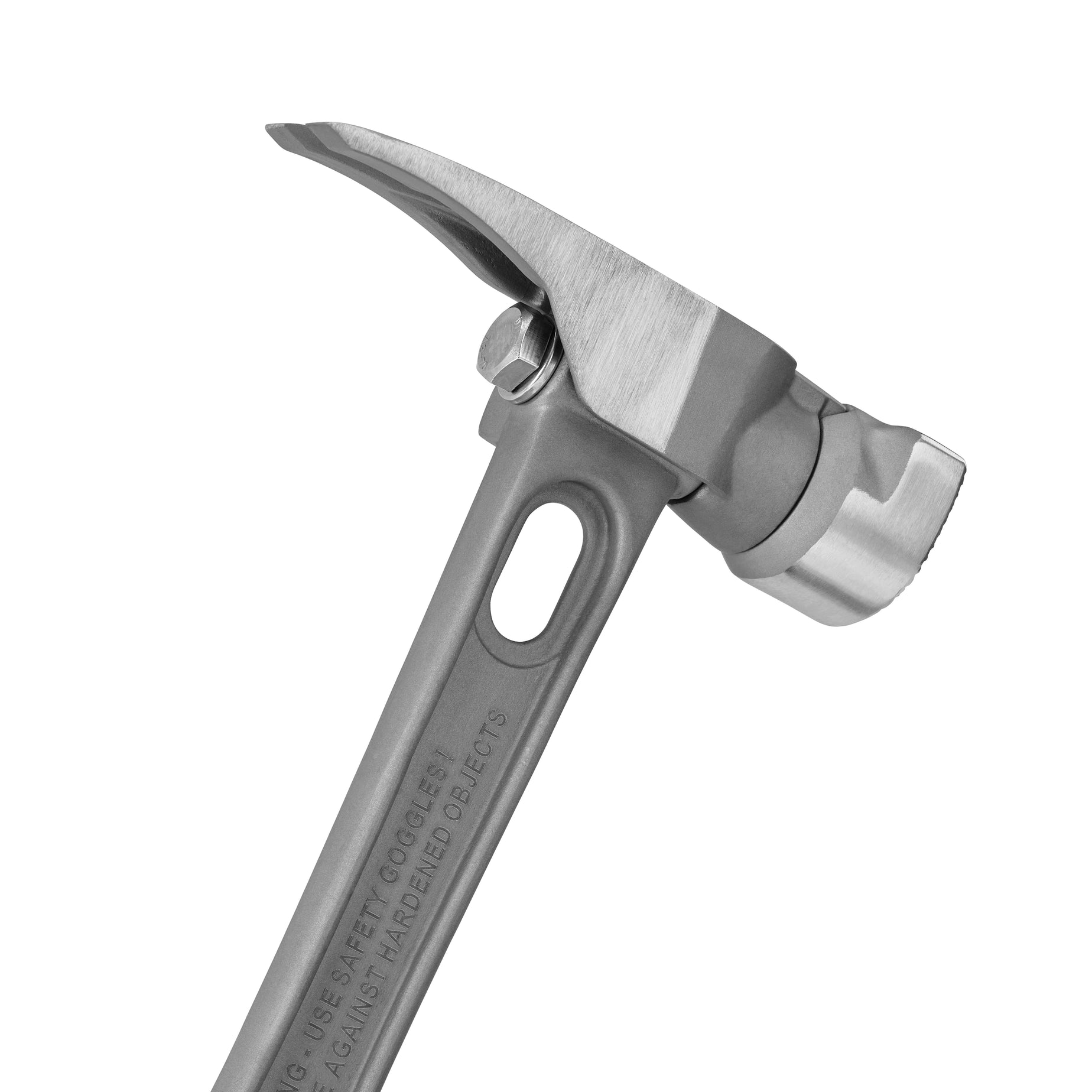 16" Titanium Handle D Nose Milled Face Black Curved Grip