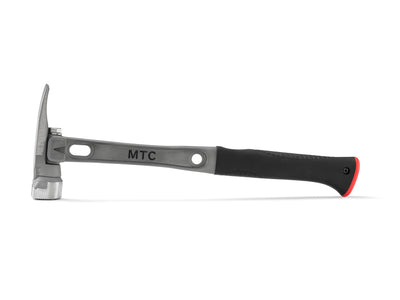 16" Titanium Handle D Nose Milled Face Red Curved Grip
