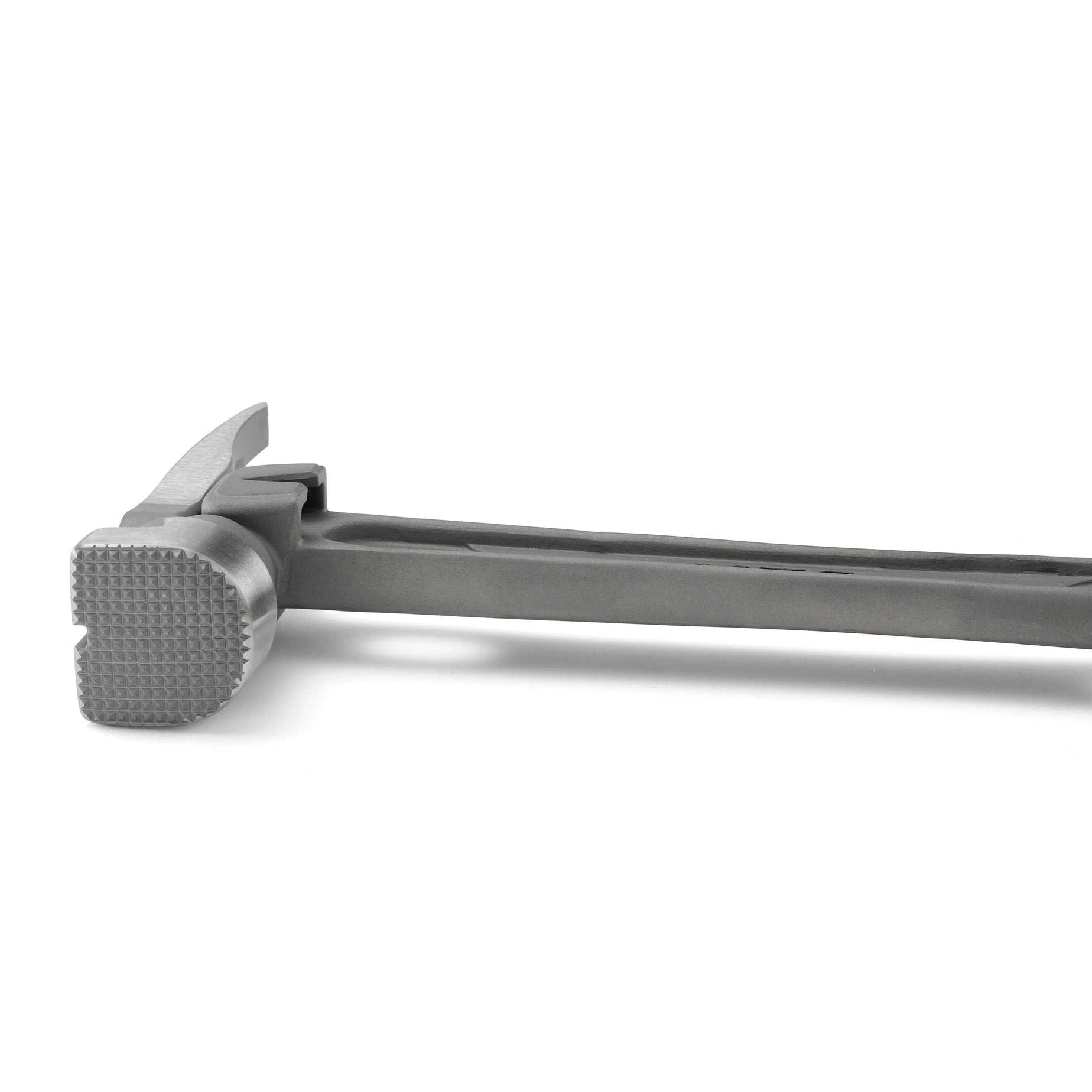 16" Titanium Handle D Nose Milled Face Red Curved Grip