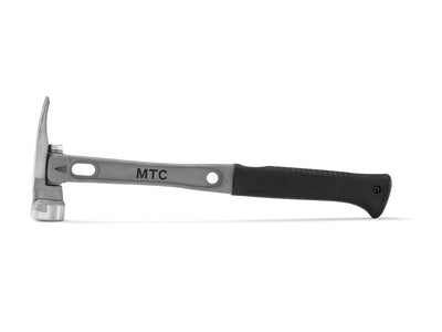 16" Titanium Handle D Nose Smooth Face Black Curved Grip