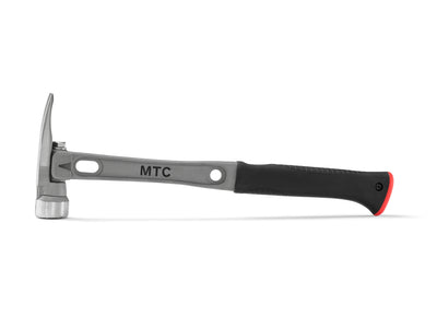 16" Titanium Handle O Nose Milled Face Red Curved Grip