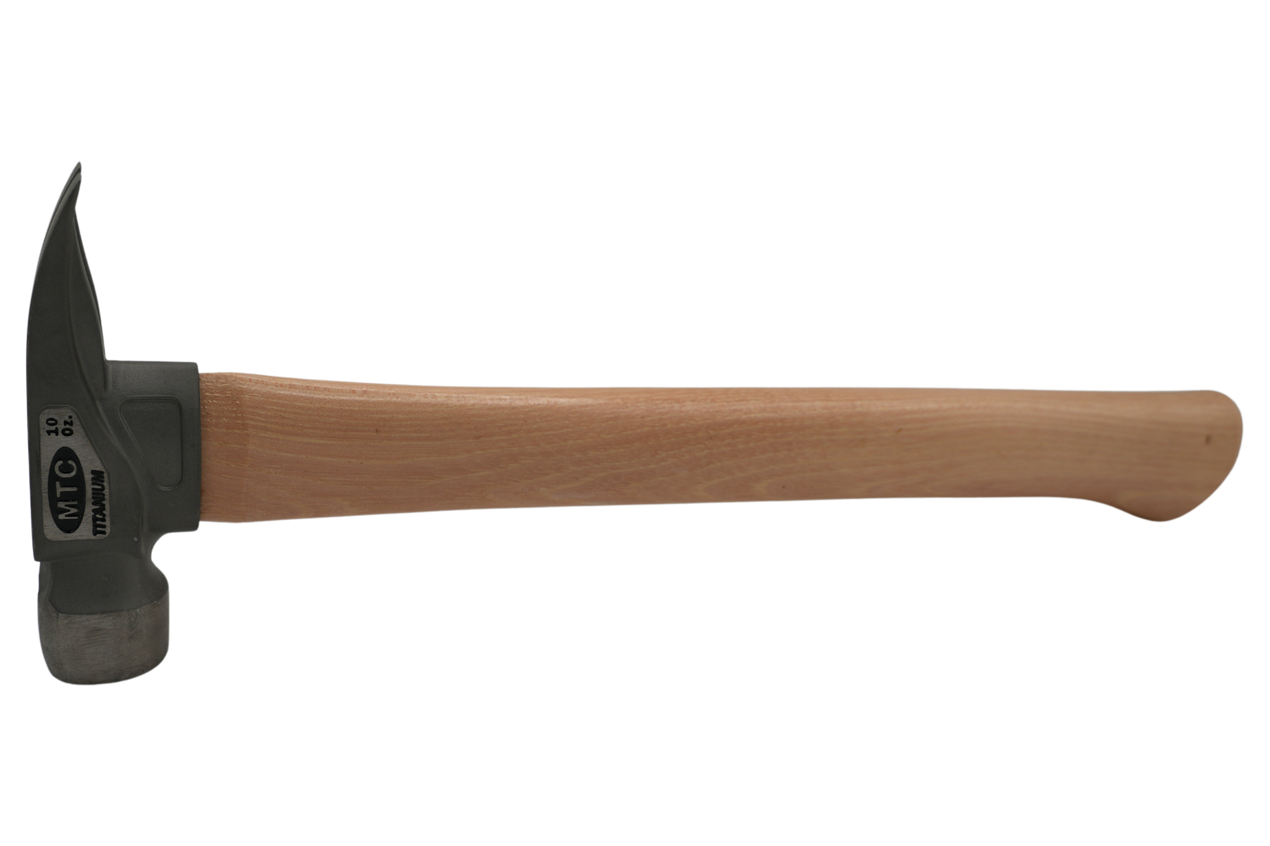 14'' Titanium Hammer, 10 oz Head, D Nose Finish, Wood Handle