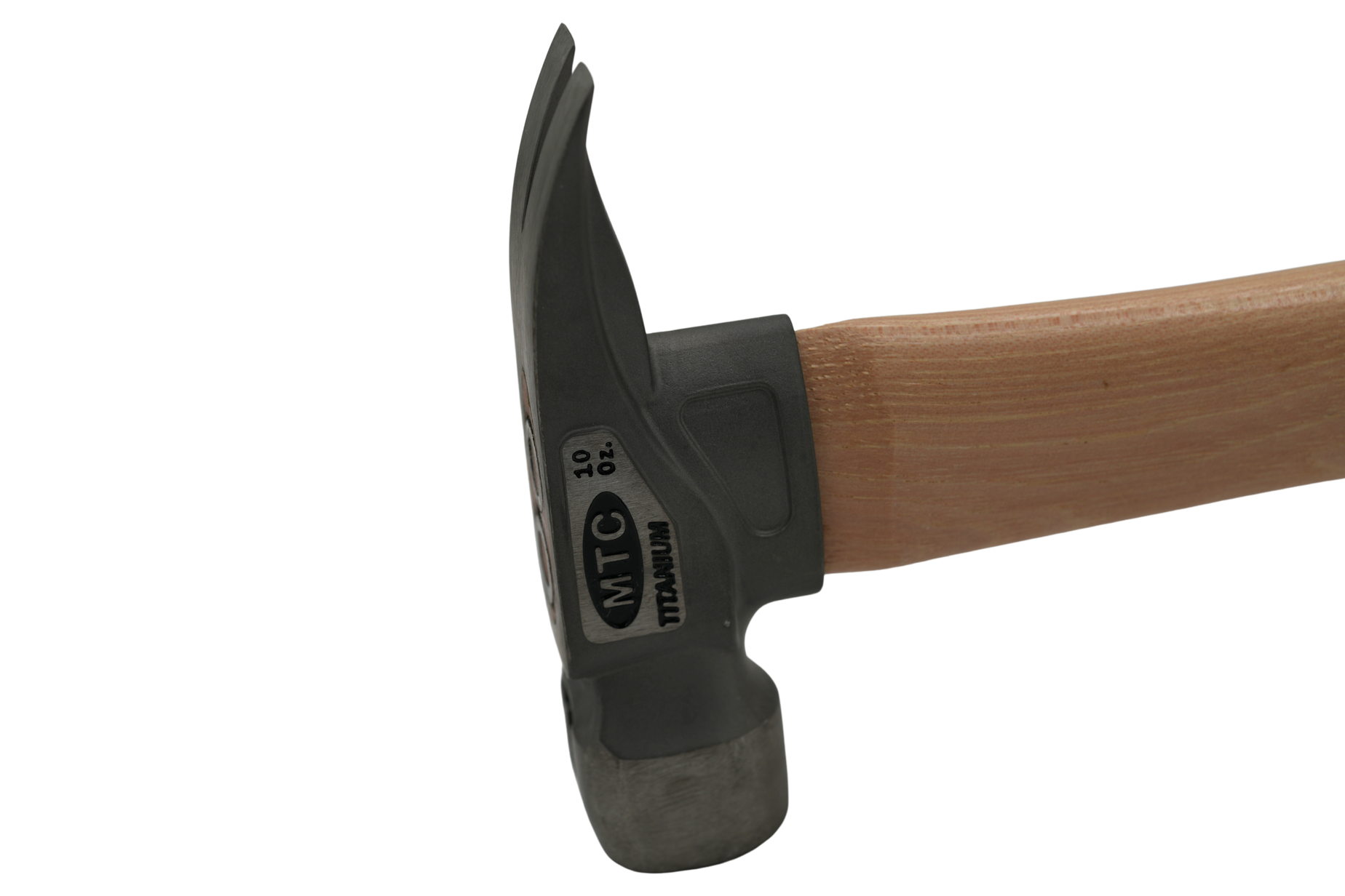 14'' Titanium Hammer, 10 oz Head, D Nose Finish, Wood Handle